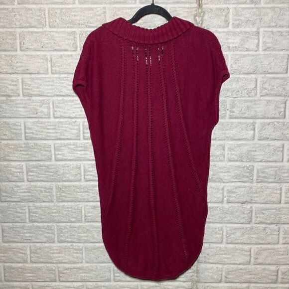 MSRP $138 BCBGMaxAzria Wool Pointelle Knit Sweater Women's Size Large - Picture 5 of 8